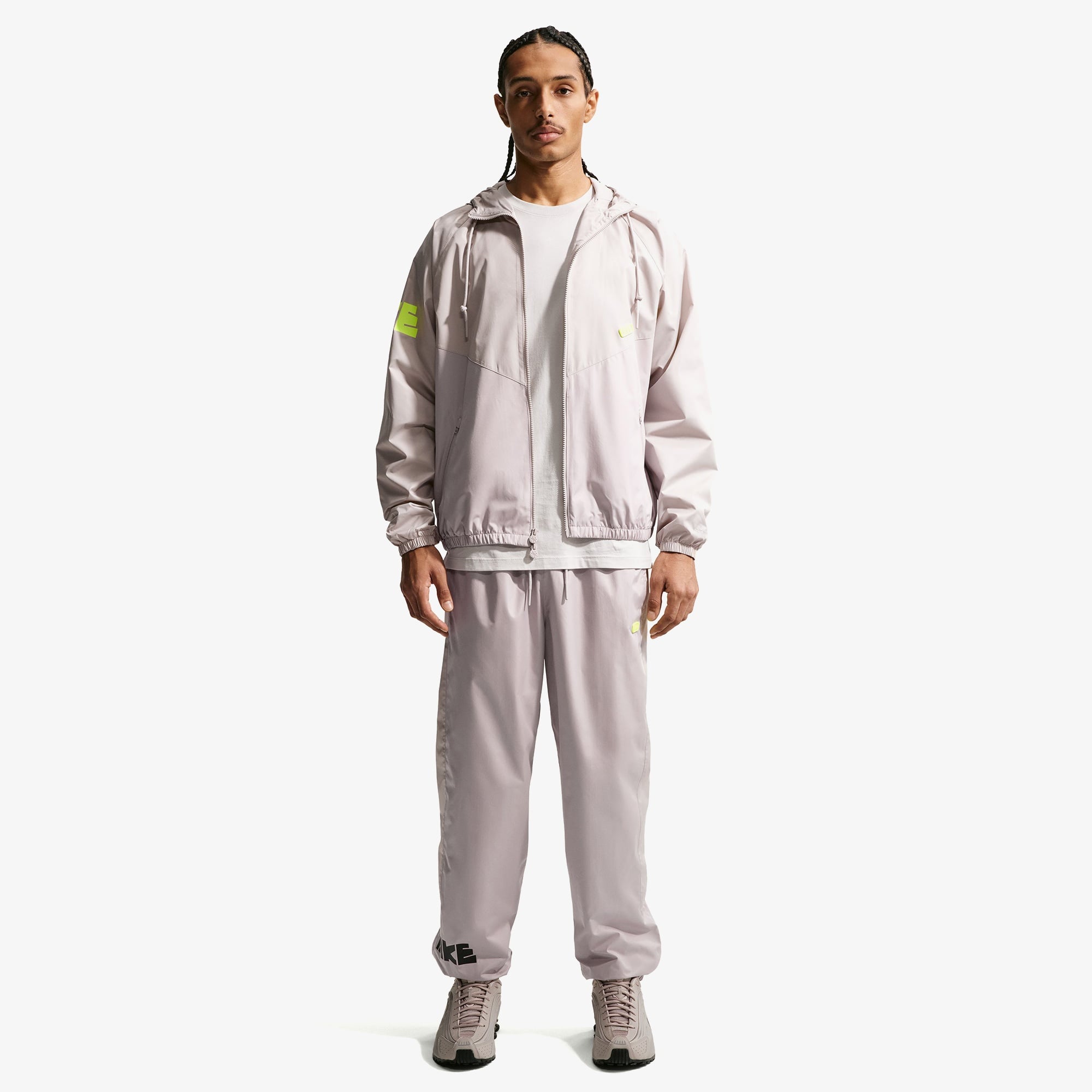 Nike Windrunner Erkek Gri Ceket