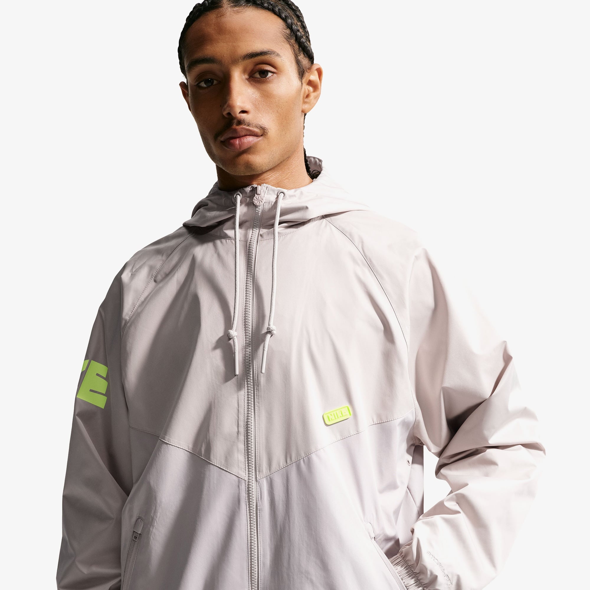Nike Windrunner Erkek Gri Ceket