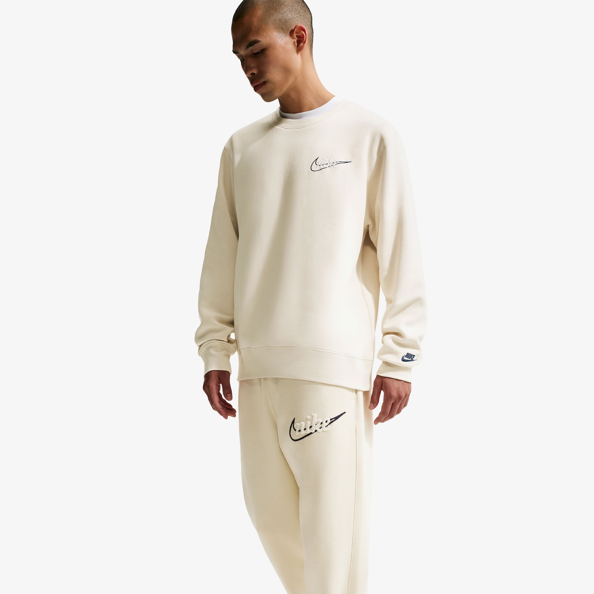 Nike Sportswear Club Jogger Erkek Krem Rengi Eşofman Altı