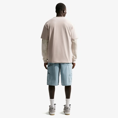  Nike Sportswear Premium Essentials Erkek Krem Rengi Tişört