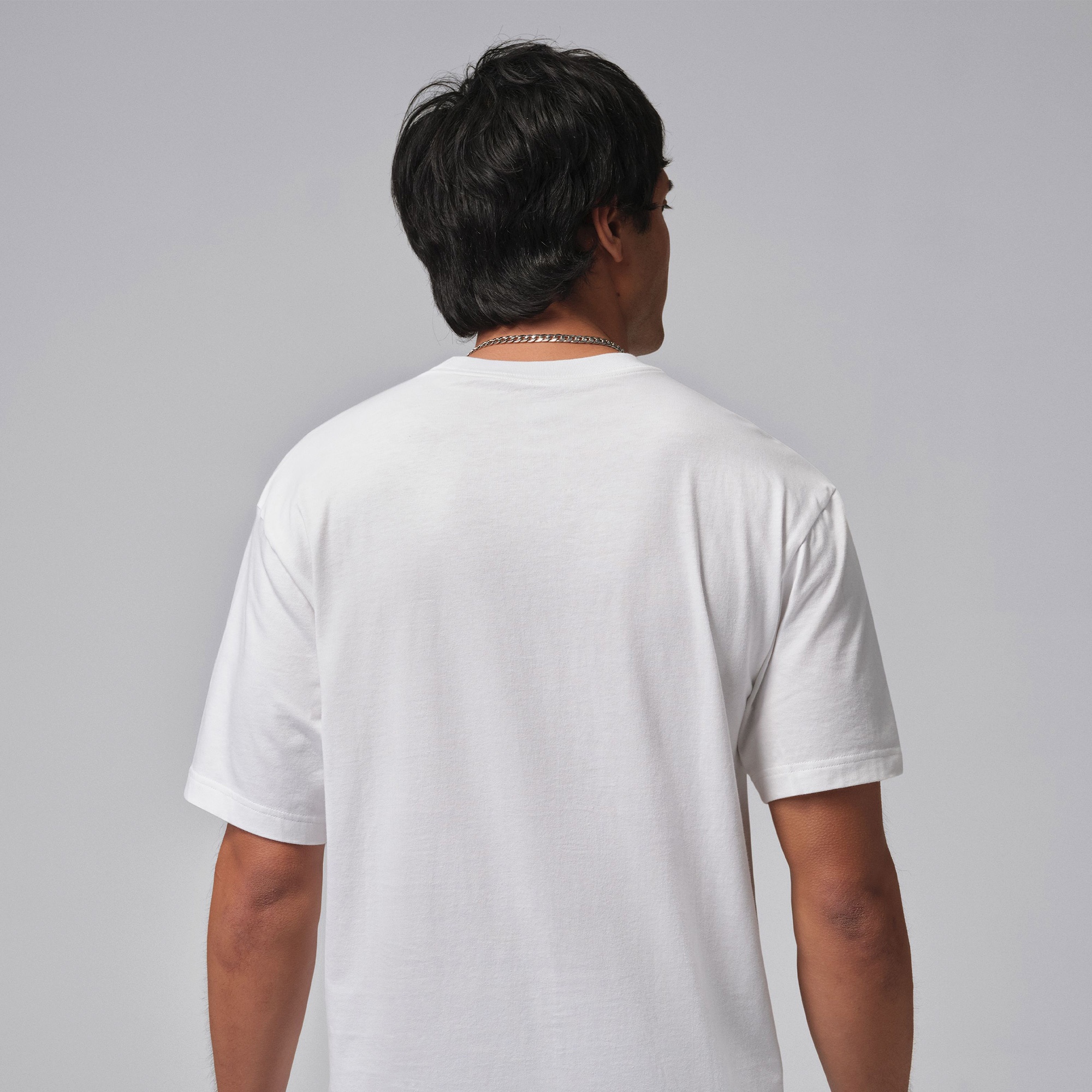 Jordan Sneaker Patch Erkek Beyaz T-Shirt