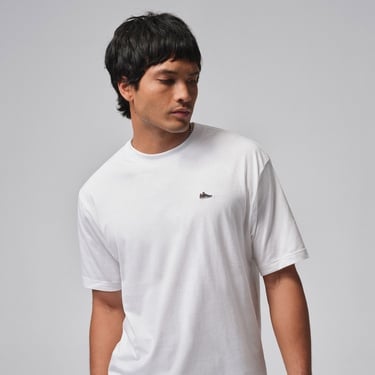  Jordan Sneaker Patch Erkek Beyaz T-Shirt