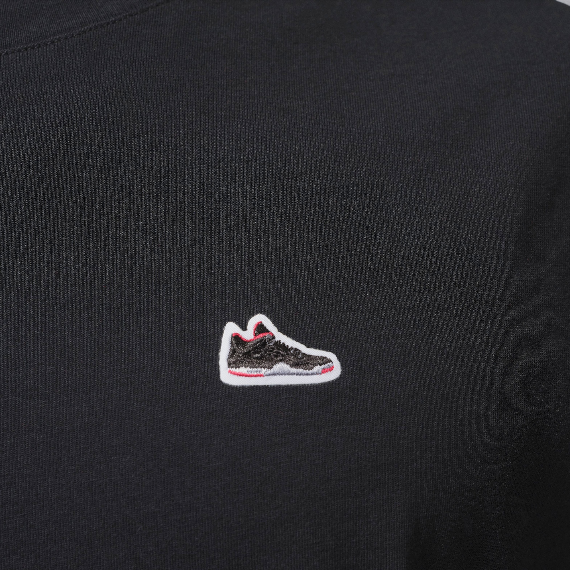 Jordan Sneaker Patch Erkek Siyah T-Shirt