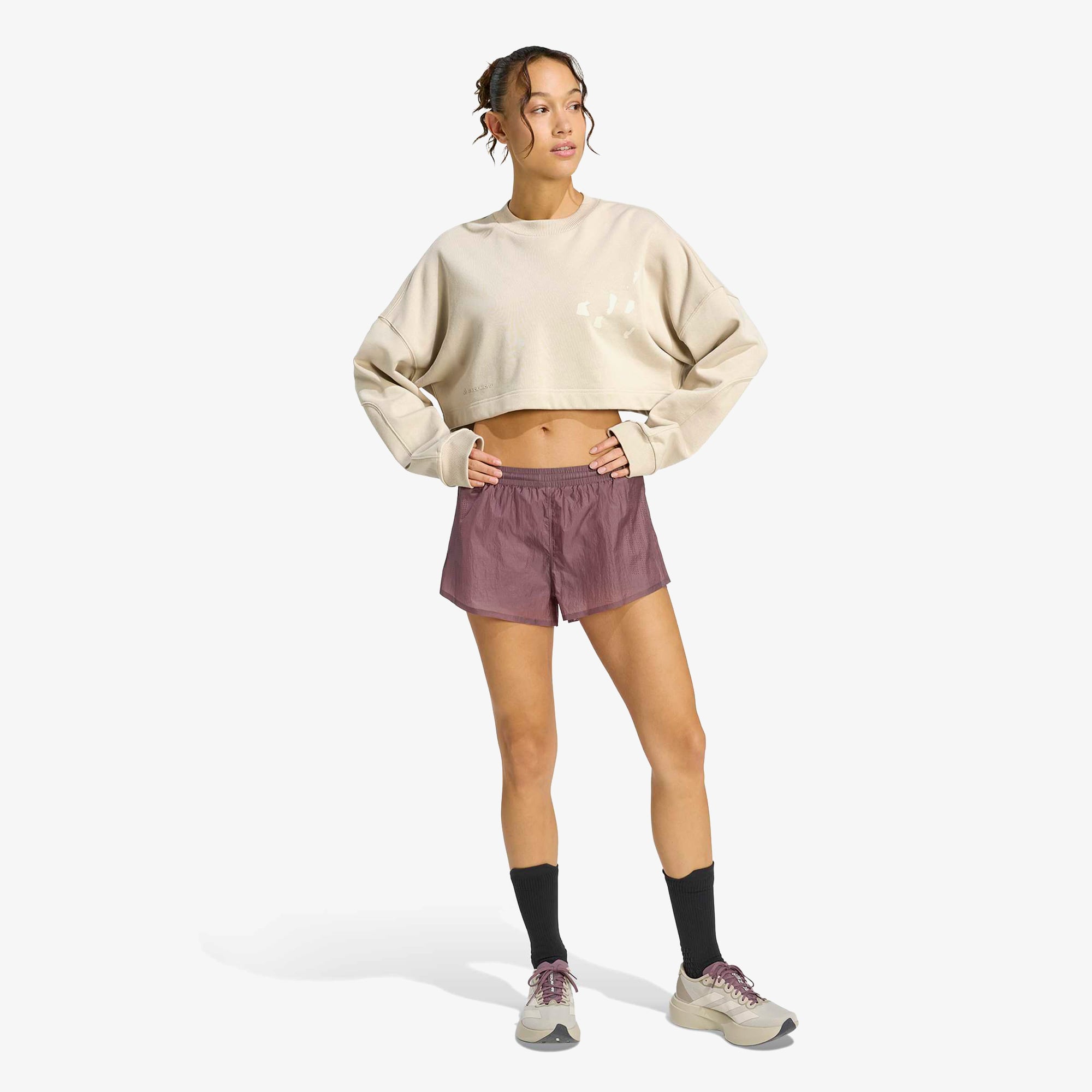 adidas Adi365 Running Kadın Bej Sweatshirt