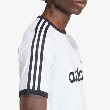  adidas 3-Stripes Ringer Erkek Beyaz T-Shirt