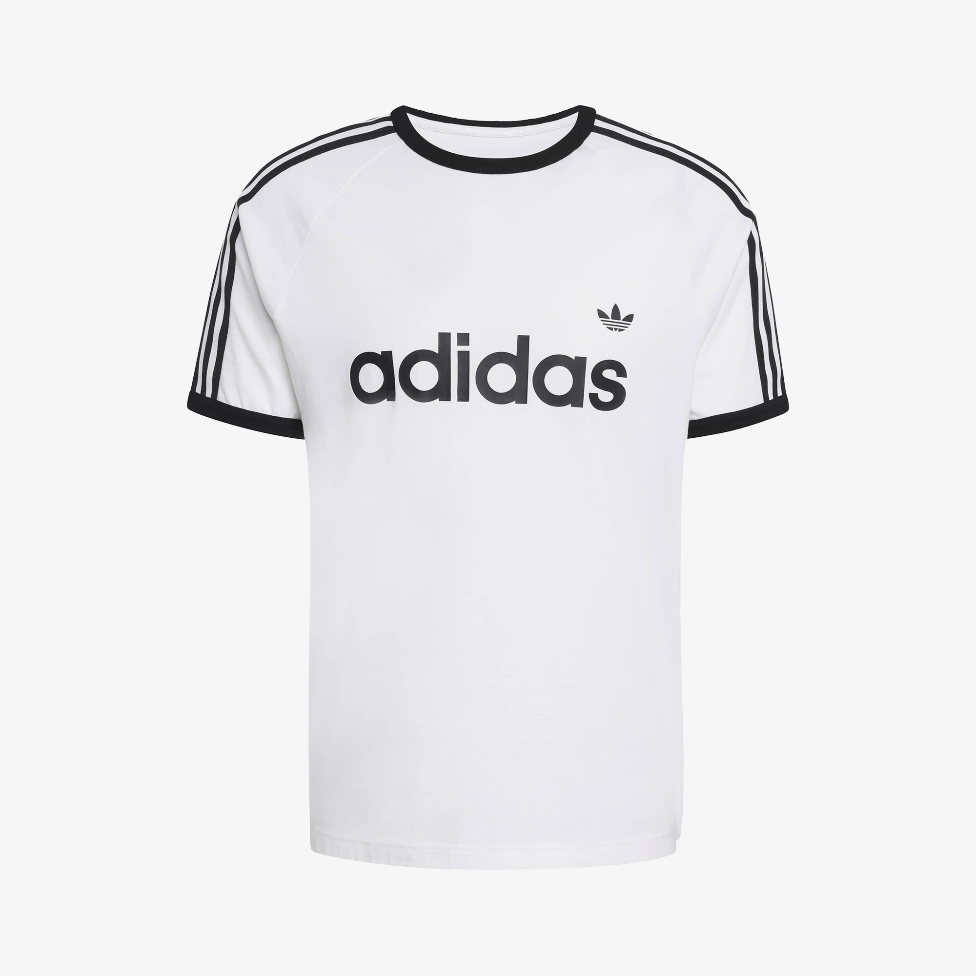 adidas 3-Stripes Ringer Erkek Beyaz T-Shirt