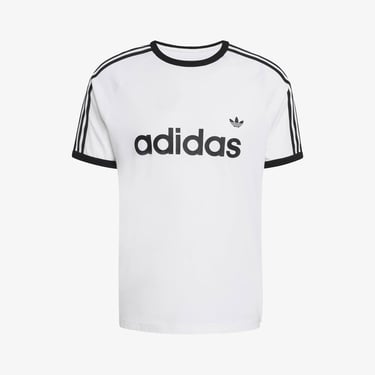  adidas 3-Stripes Ringer Erkek Beyaz T-Shirt