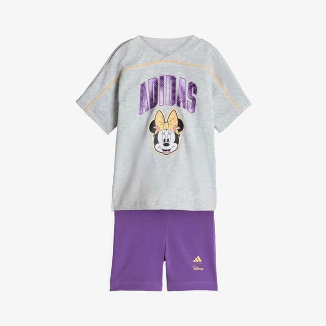  adidas Disney Minnie Mouse Set Çocuk Gri Şort Takım