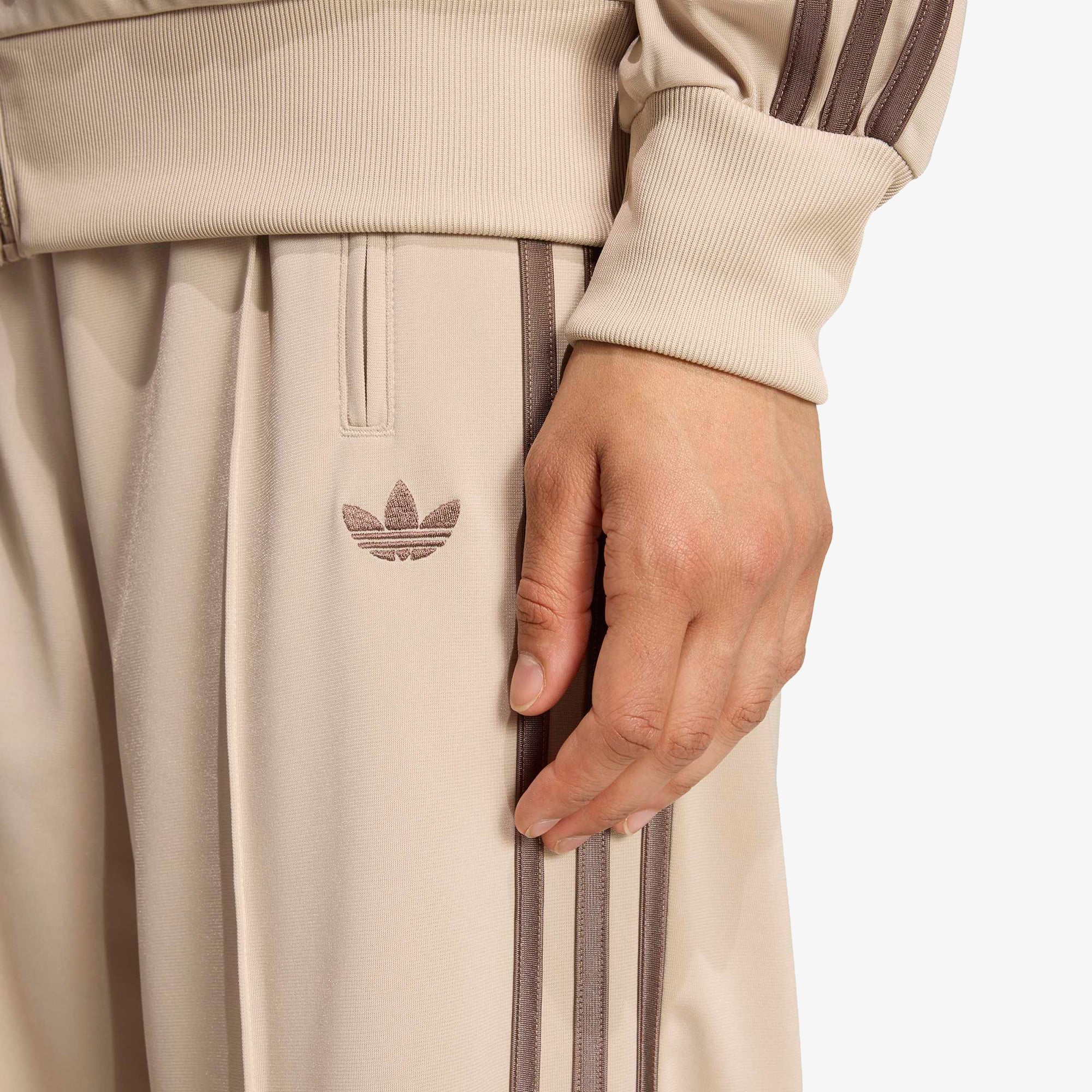 adidas Firebird Loose Kadın Bej Eşofman Altı
