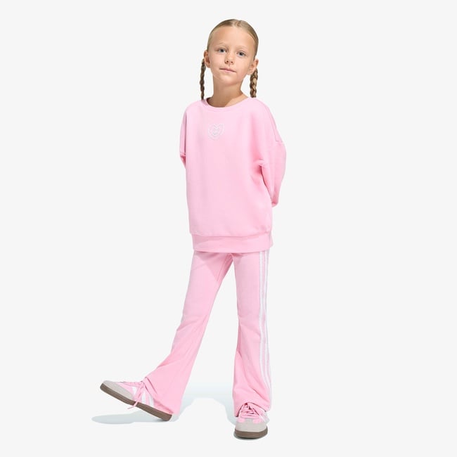  adidas Crew Set Çocuk Pembe Eşofman Takımı