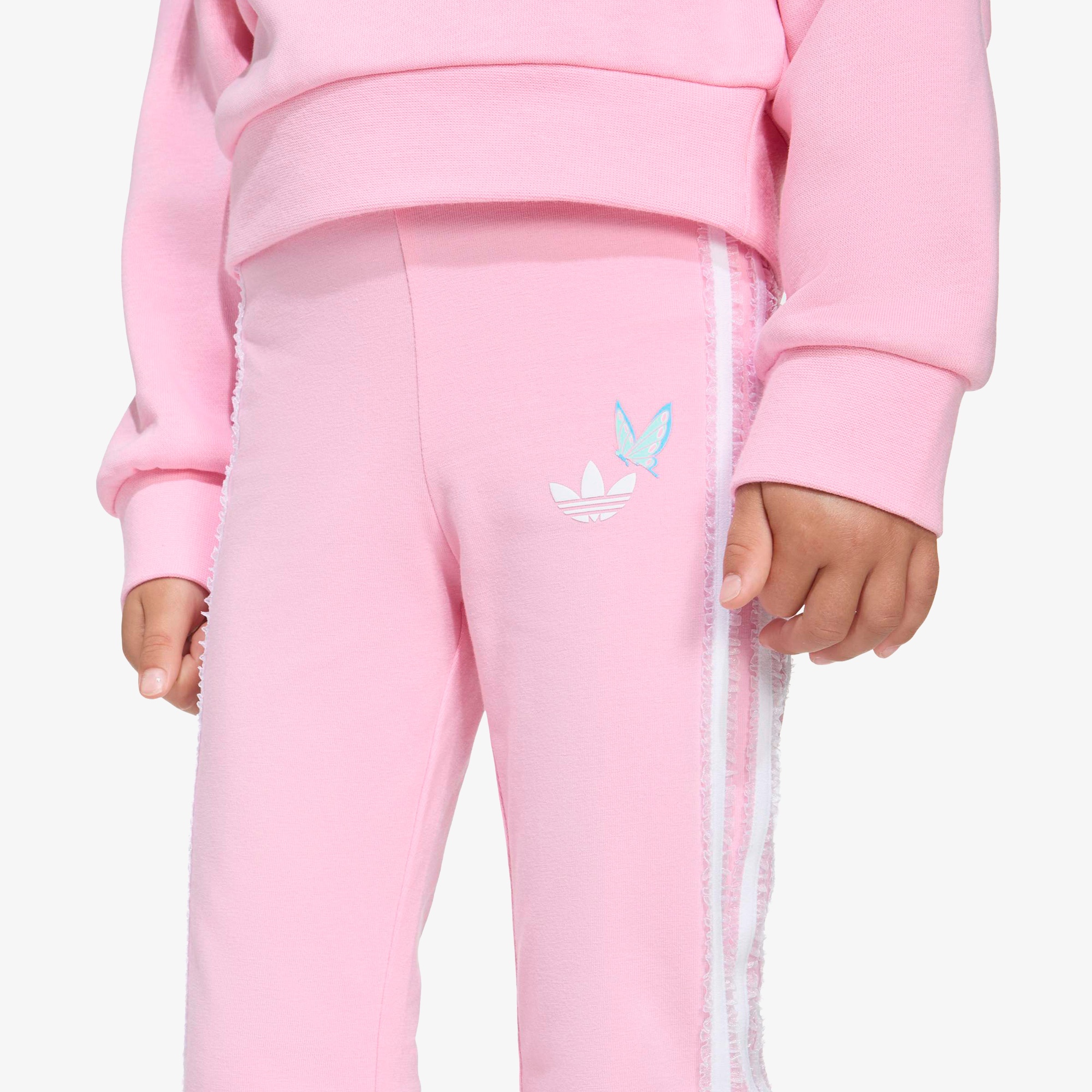 adidas Crew Set Çocuk Pembe Eşofman Takımı