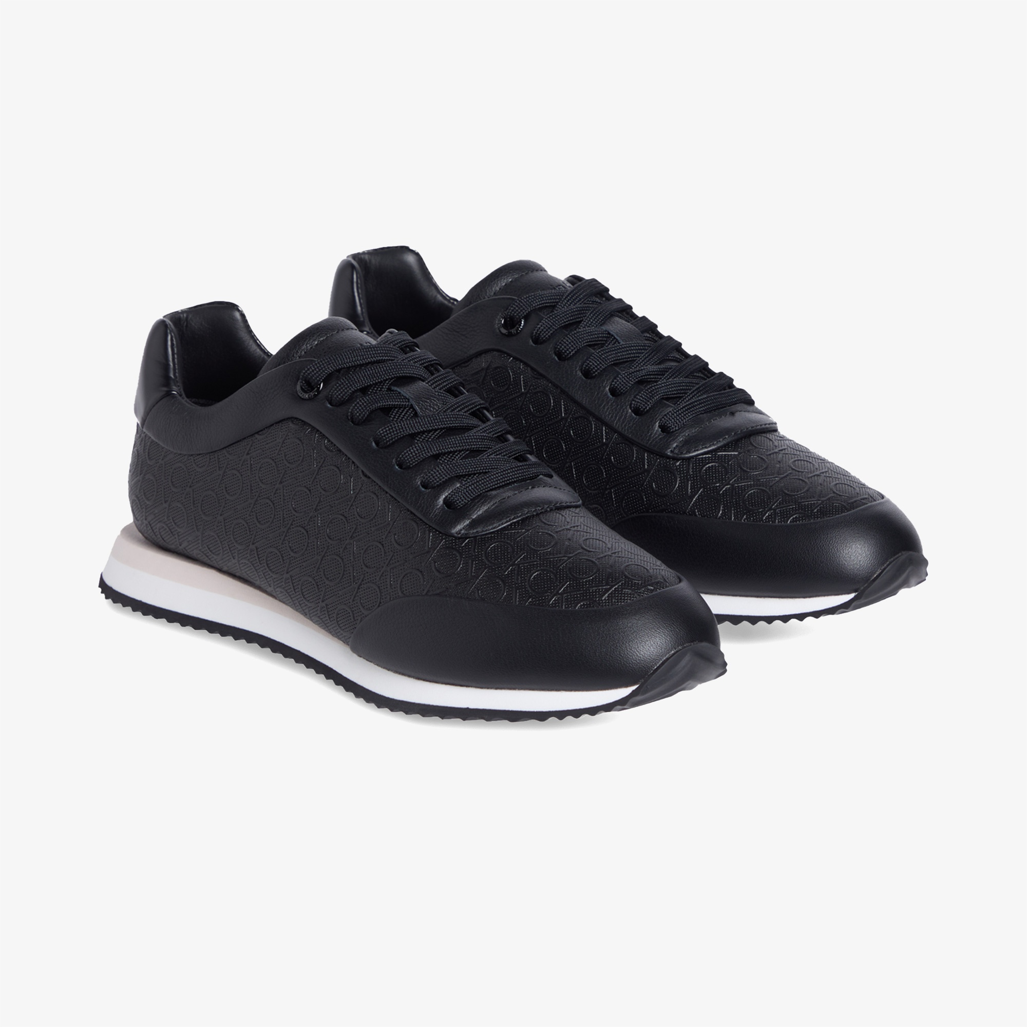 Calvin Klein Runn Lace up Mono Erkek Siyah Sneaker