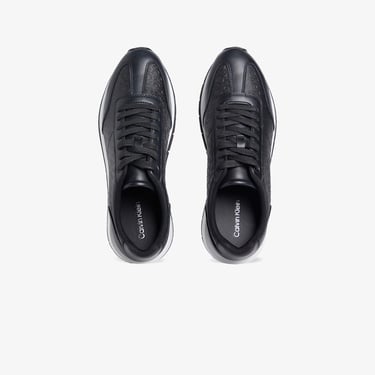  Calvin Klein Runn Lace up Mono Erkek Siyah Sneaker