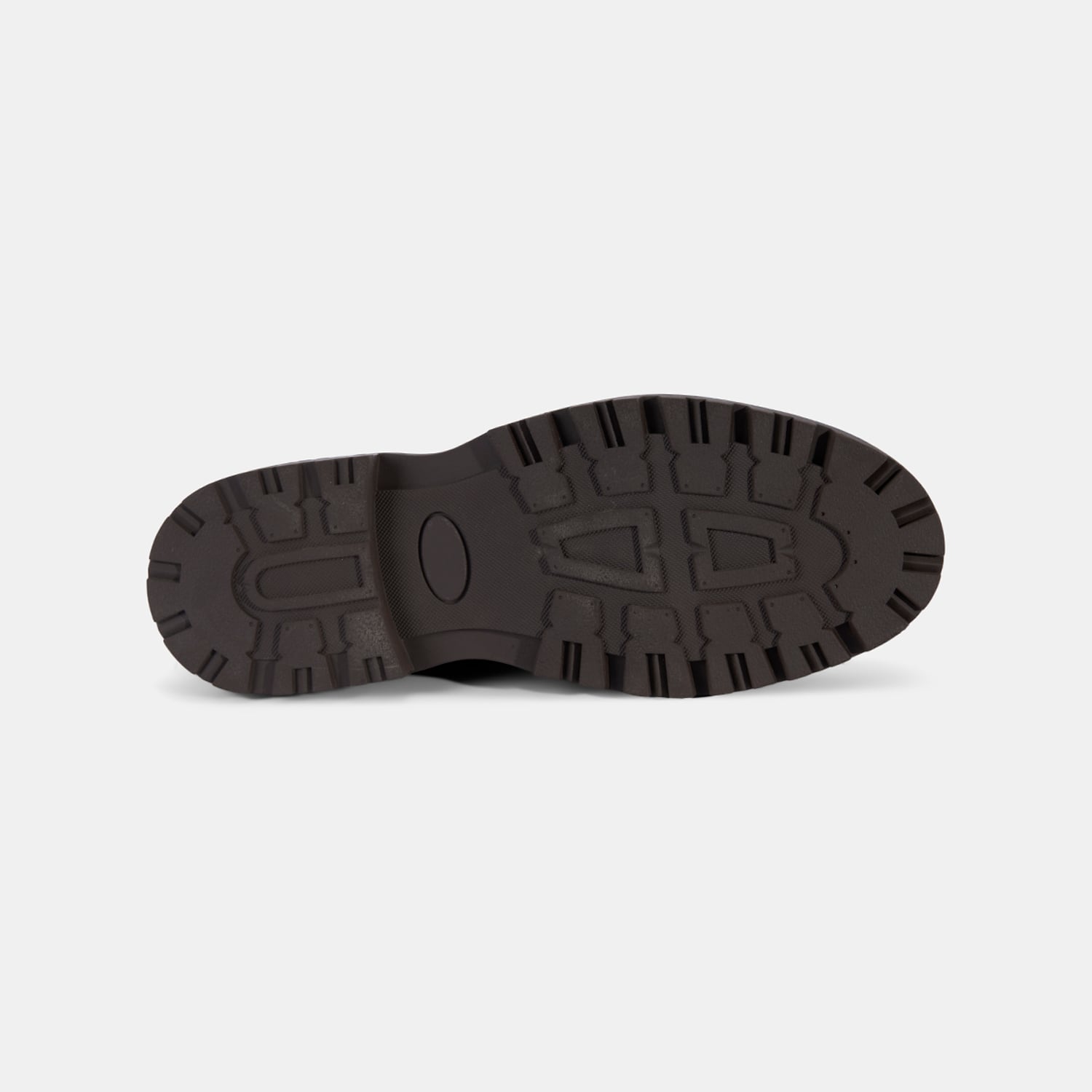  Erkek Kahve Bağcıklı Kalın Tabanlı Deri Postal Bot