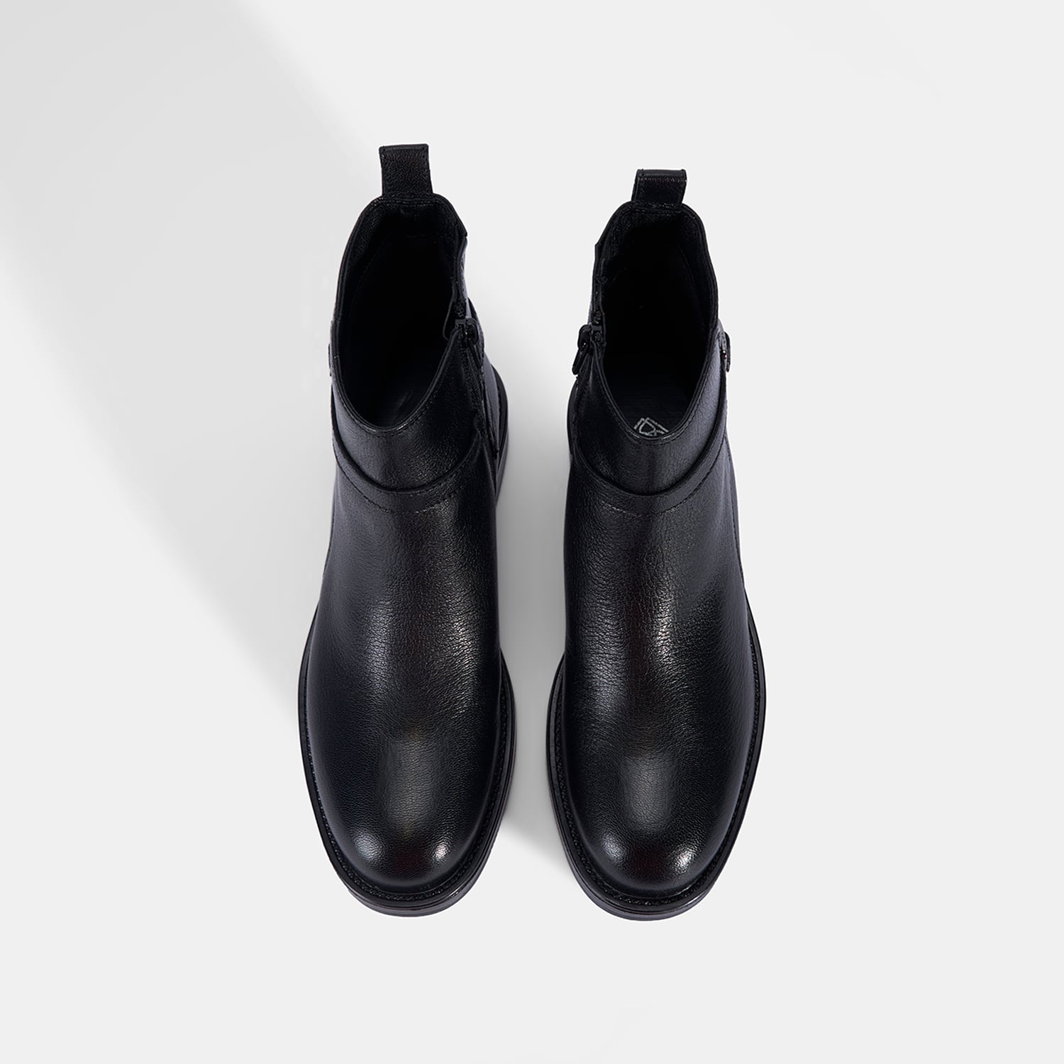 Kadın Siyah Ayarlanabilir Tokalı Deri Bot