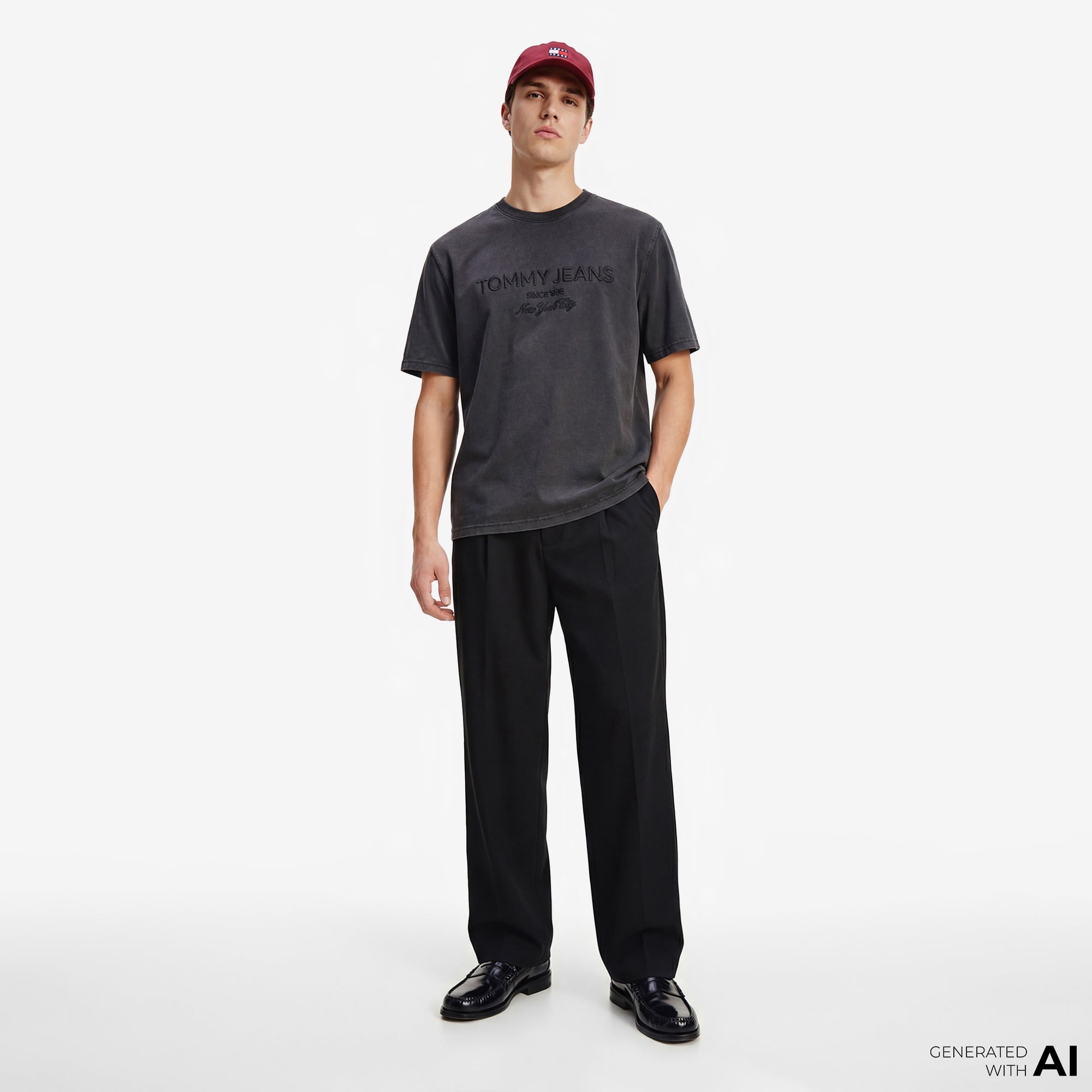 Tommy Hilfiger New Classics Erkek Siyah T-Shirt