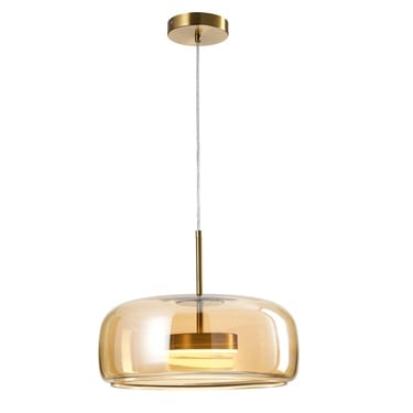  AMBRE TEKLİ SARKIT AVİZE 33X70 CM