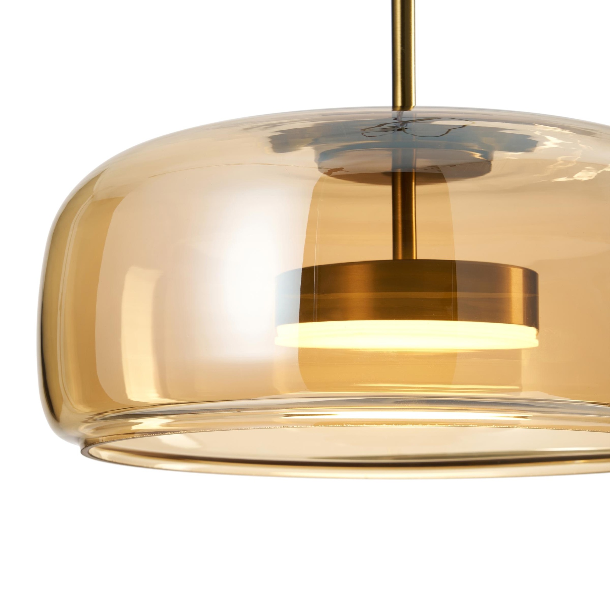 AMBRE TEKLİ SARKIT AVİZE 33X70 CM