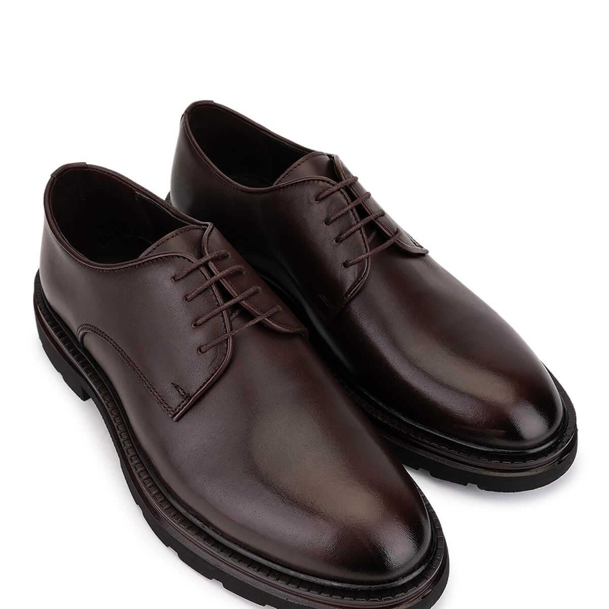 Tamer Tanca Erkek Hakiki Deri Kahverengi Klasik Ayakkabı