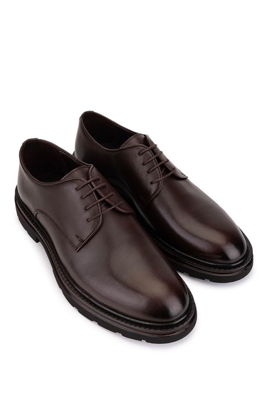  Tamer Tanca Erkek Hakiki Deri Kahverengi Klasik Ayakkabı