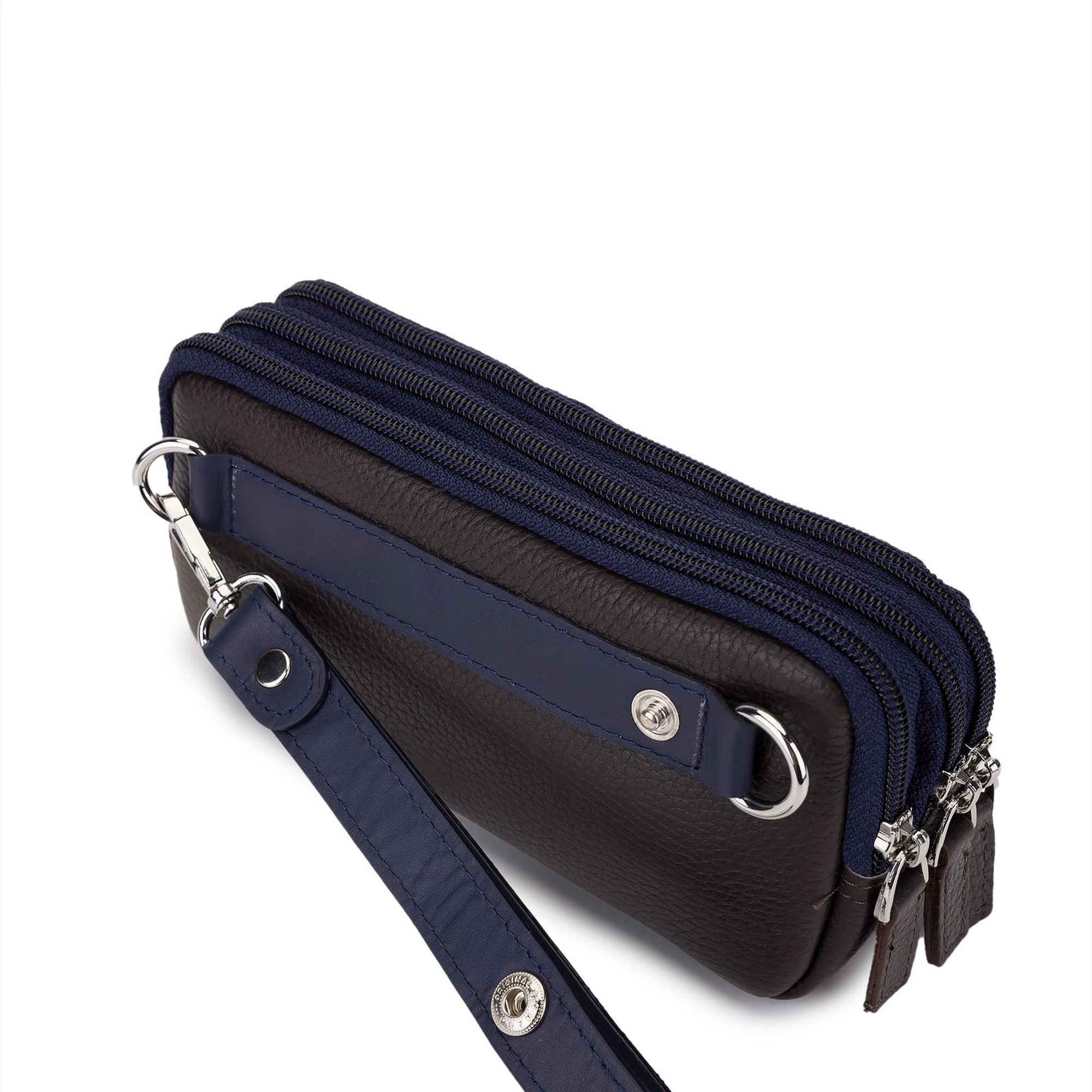 Tamer Tanca Erkek Hakiki Deri Kahverengi El Çantası