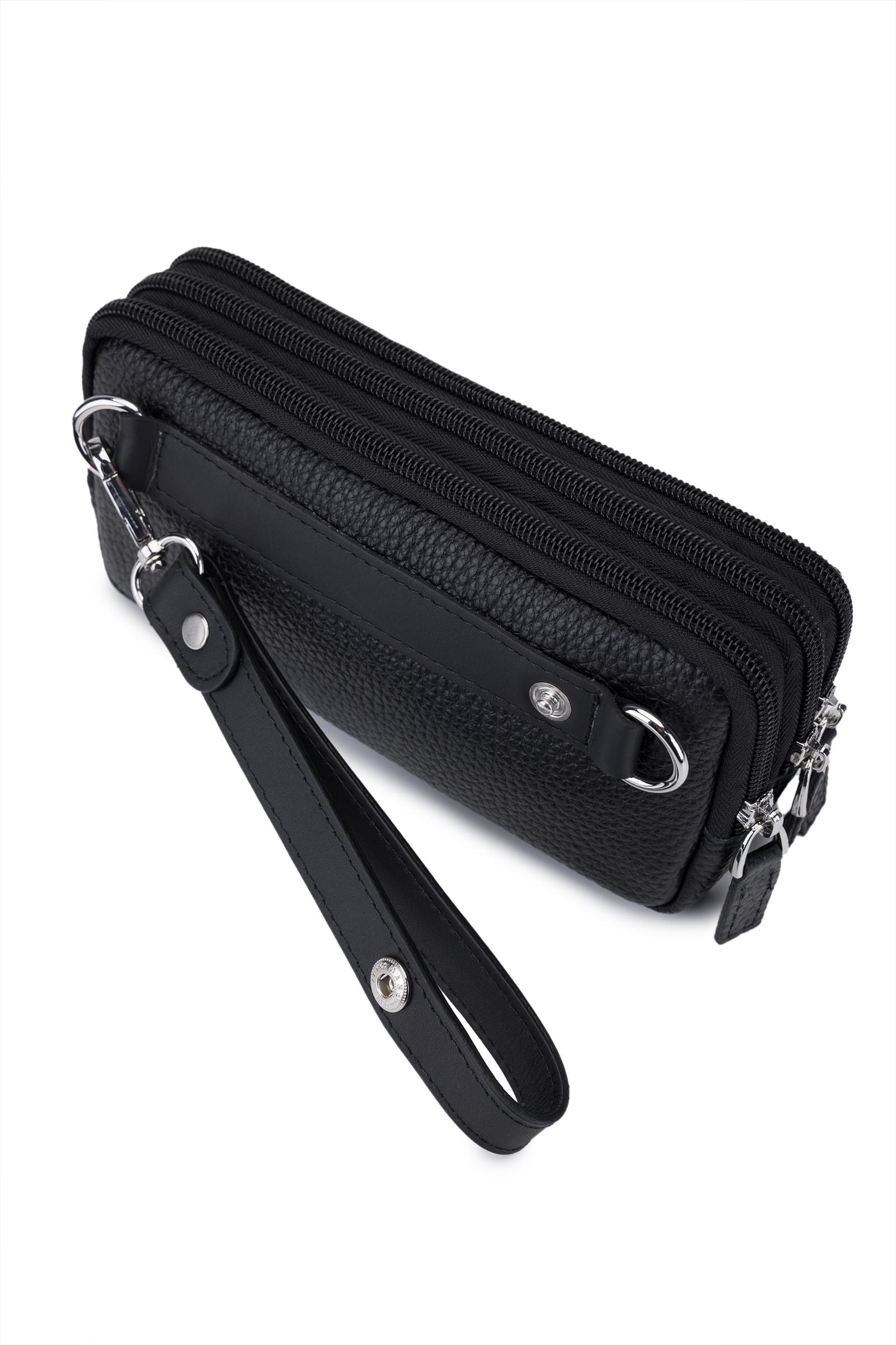  Tamer Tanca Erkek Hakiki Deri Siyah El Çantası