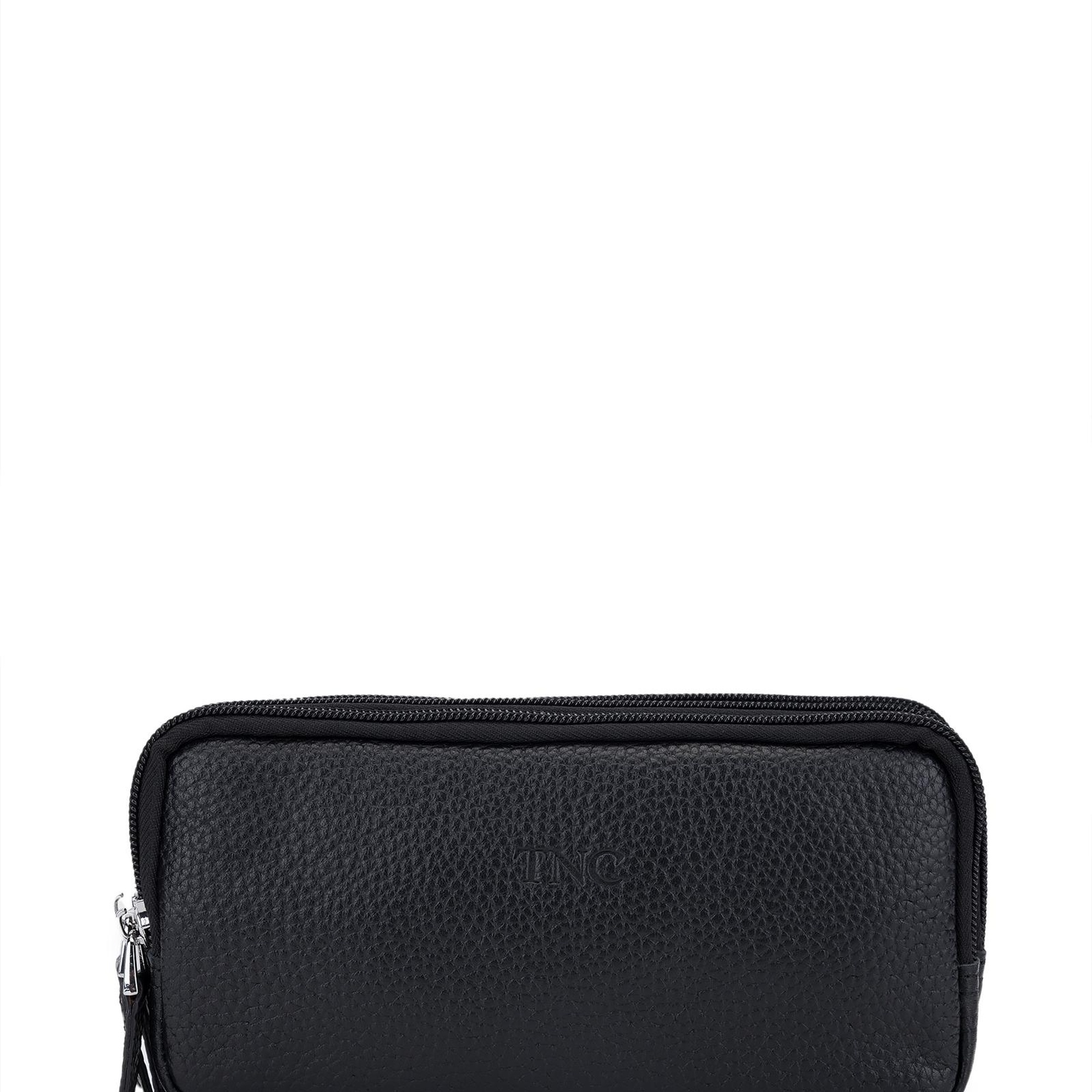 Tamer Tanca Erkek Hakiki Deri Siyah El Çantası