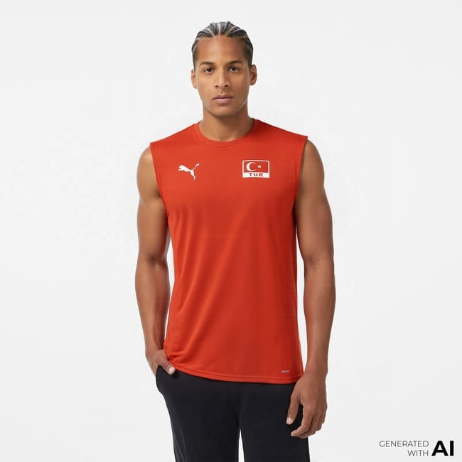  Puma Türkiye Voleybol Milli Takım Erkek Kırmızı Forma