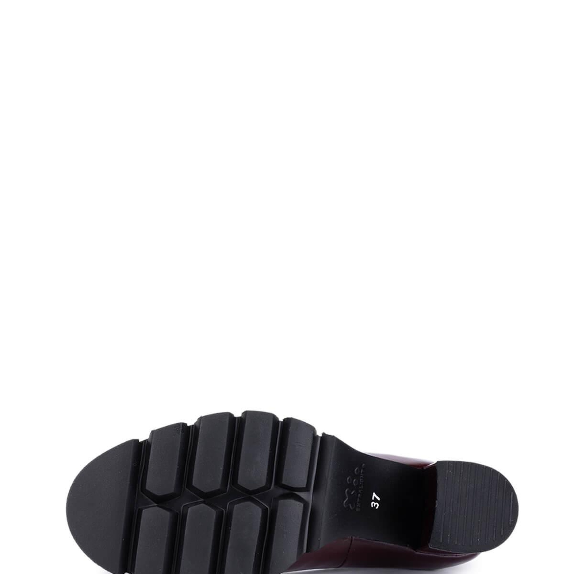 Tamer Tanca Kadın Hakiki Deri Bordo Rugan Topuklu Ayakkabı