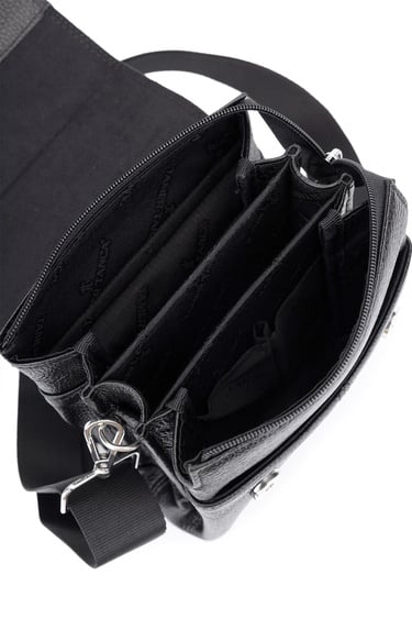  Tamer Tanca Erkek Hakiki Deri Siyah Postacı Çanta