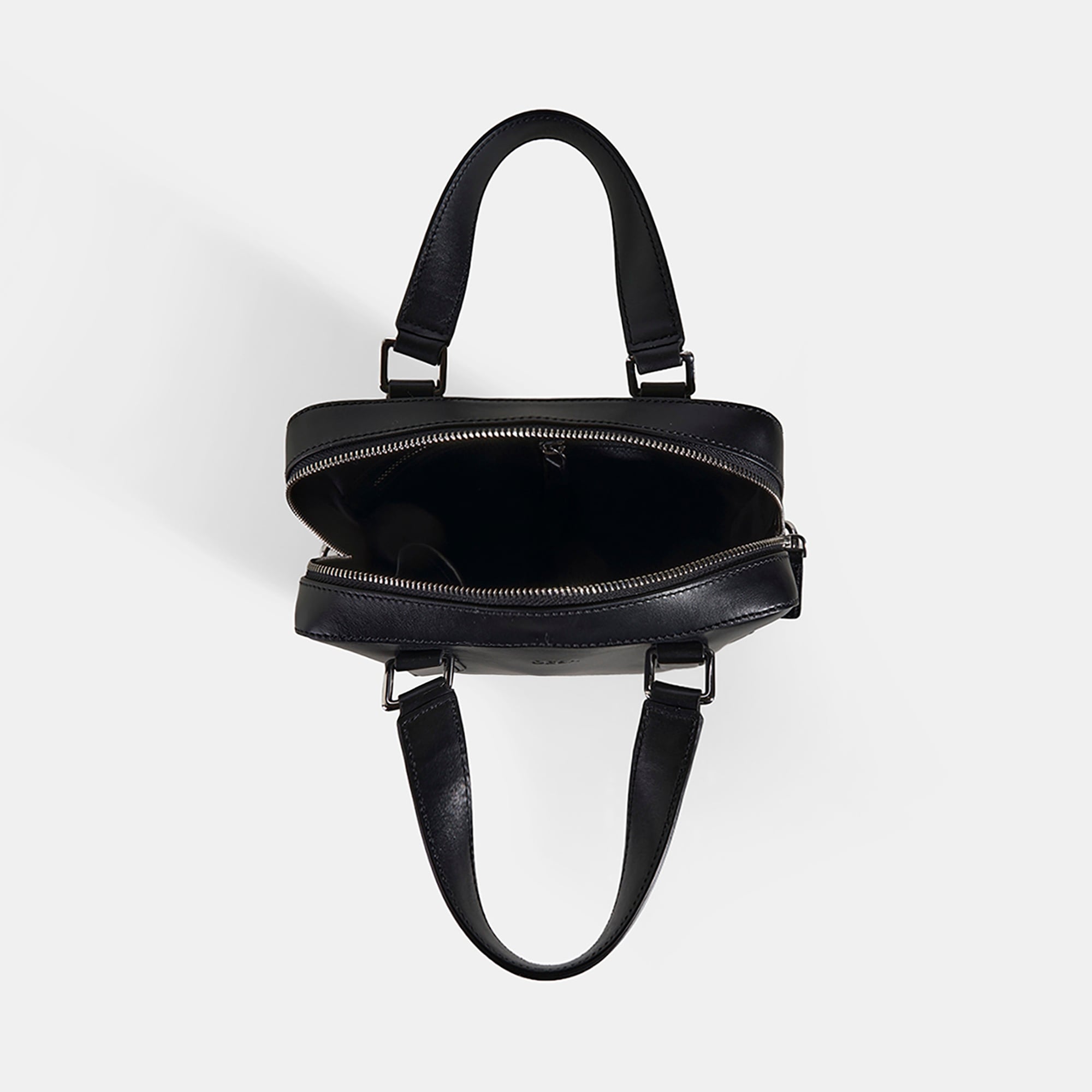 Erkek Siyah Deri Postacı Çantası