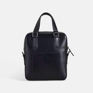  Erkek Siyah Deri Postacı Çantası