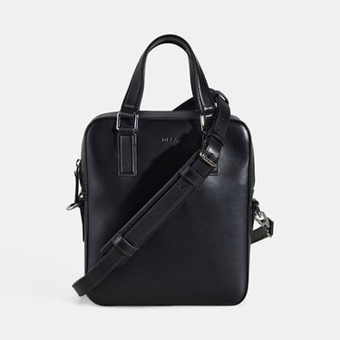  Erkek Siyah Deri Postacı Çantası