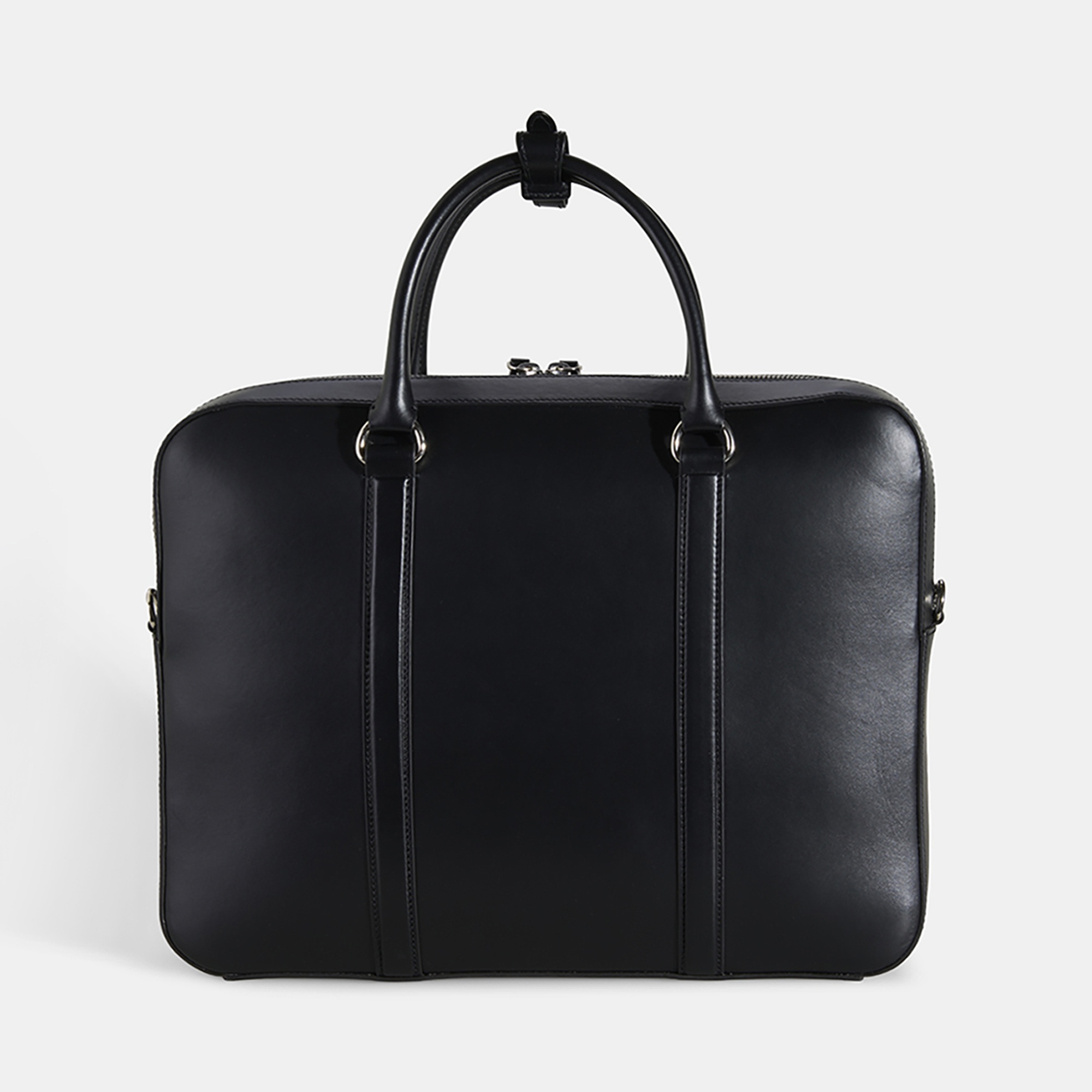 Erkek Siyah Deri Evrak Çantası