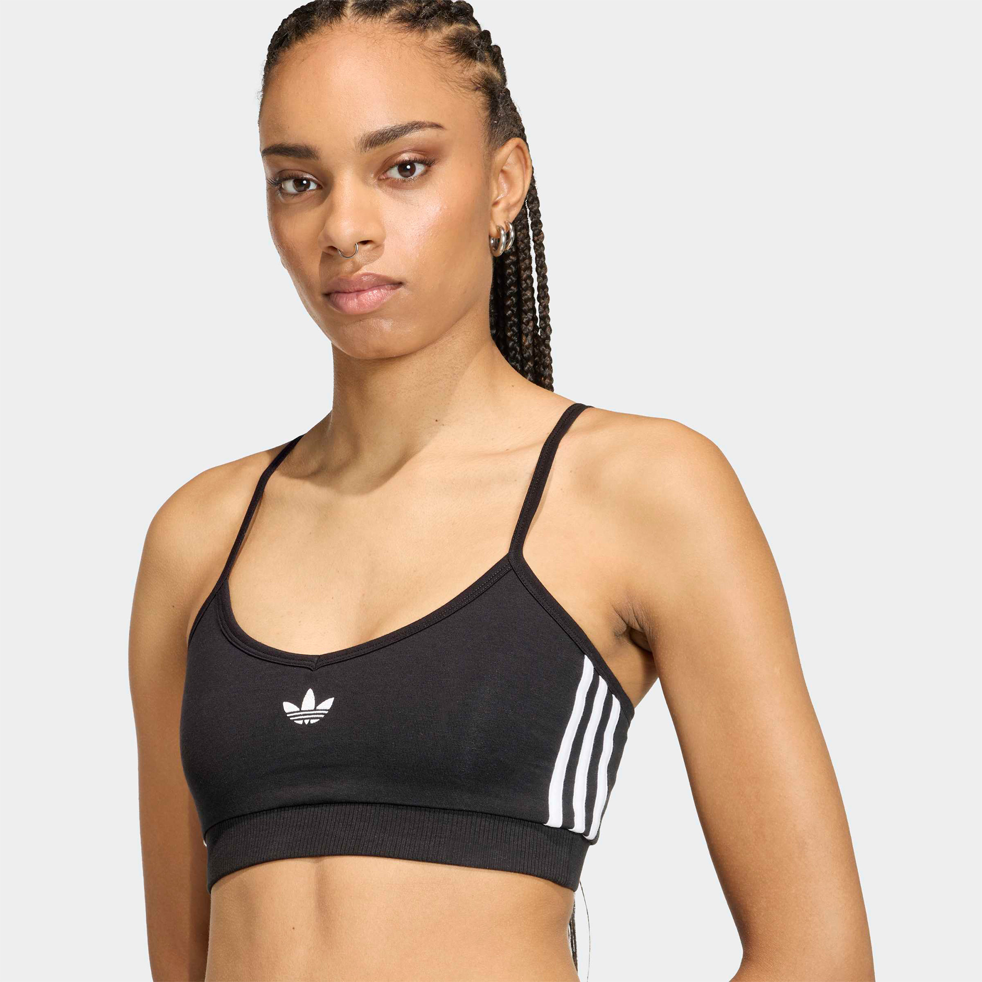  adidas 3-Stripes Kadın Siyah Bra