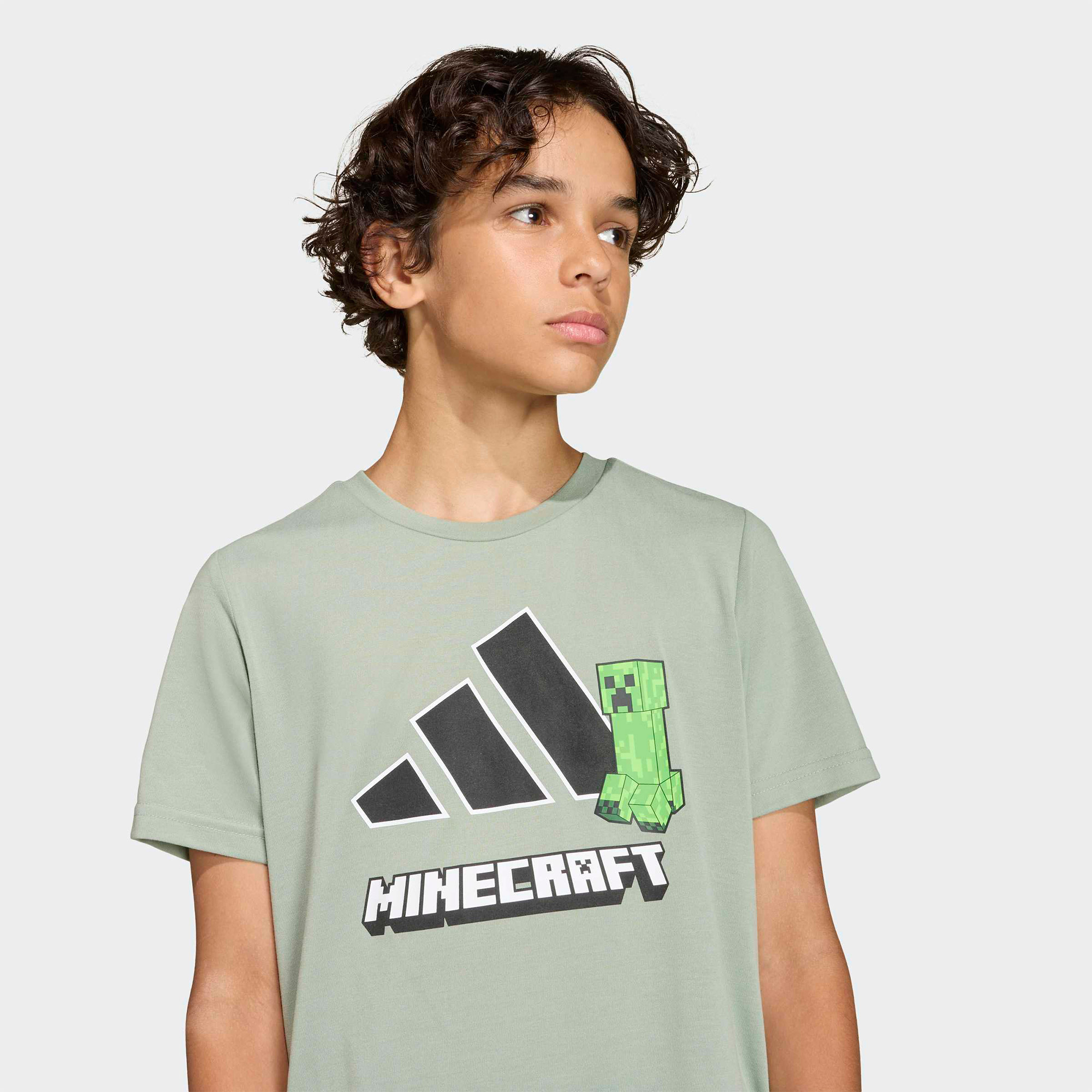  adidas Minecraft Training Çocuk Yeşil T-Shirt