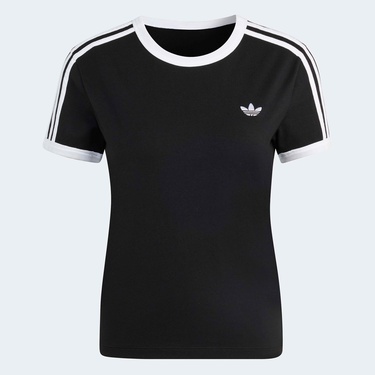  adidas 3-Stripes Kadın Siyah T-Shirt