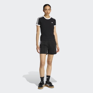  adidas 3-Stripes Kadın Siyah T-Shirt