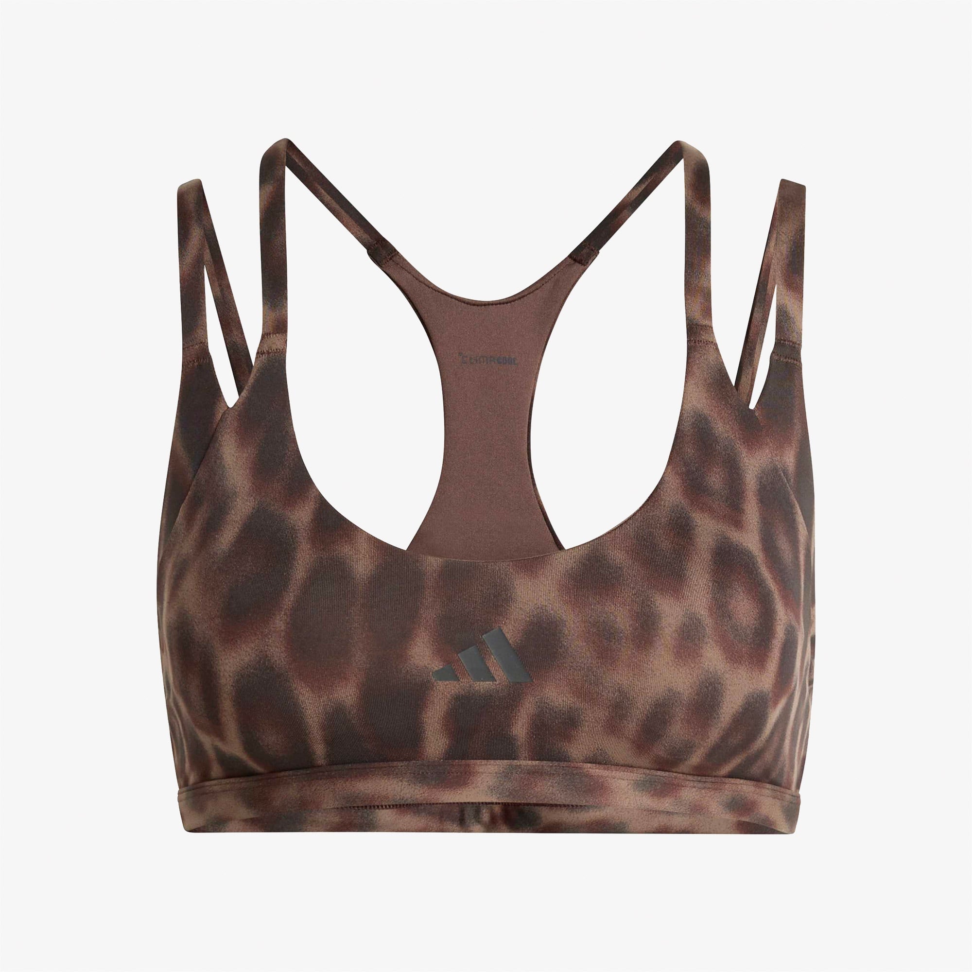 adidas Optime Leopar Kadın Kahverengi Bra