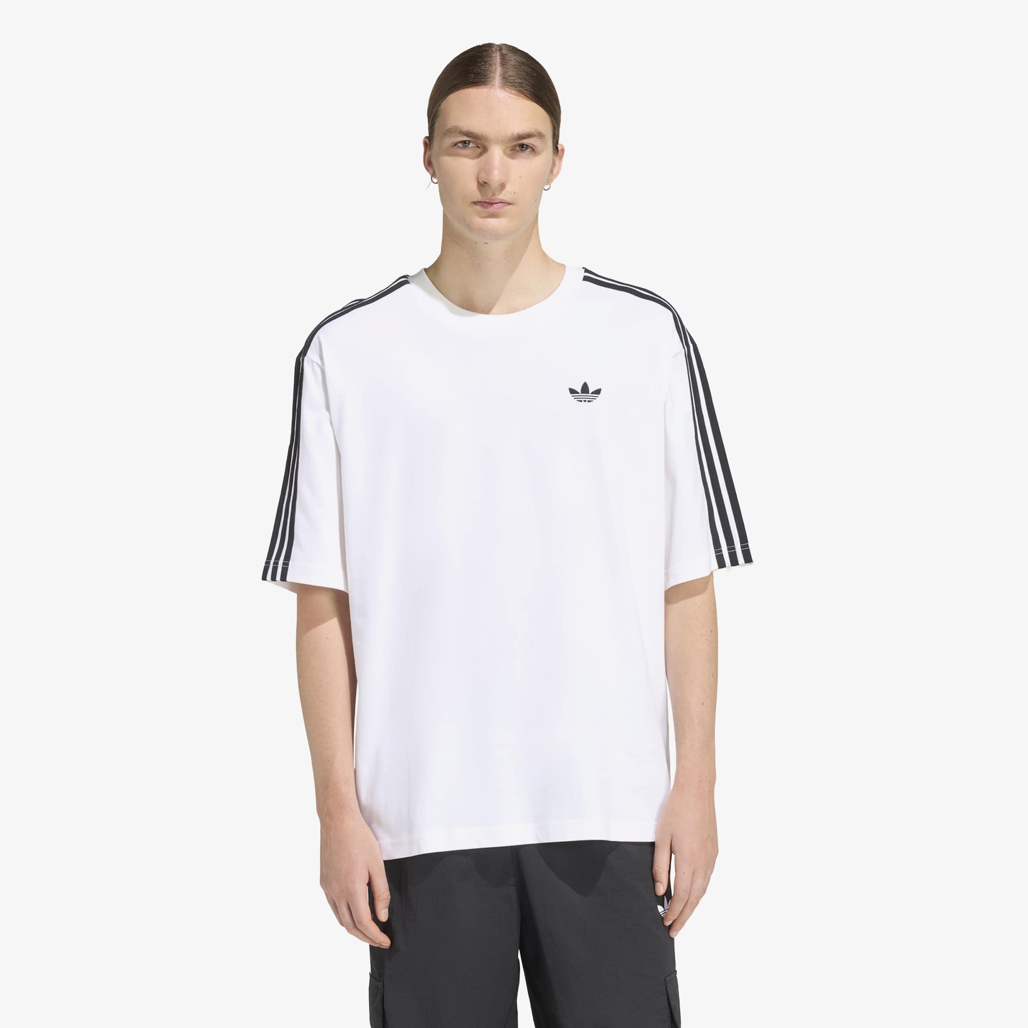 adidas Adicolor 3-Stripes Erkek Beyaz T-Shirt