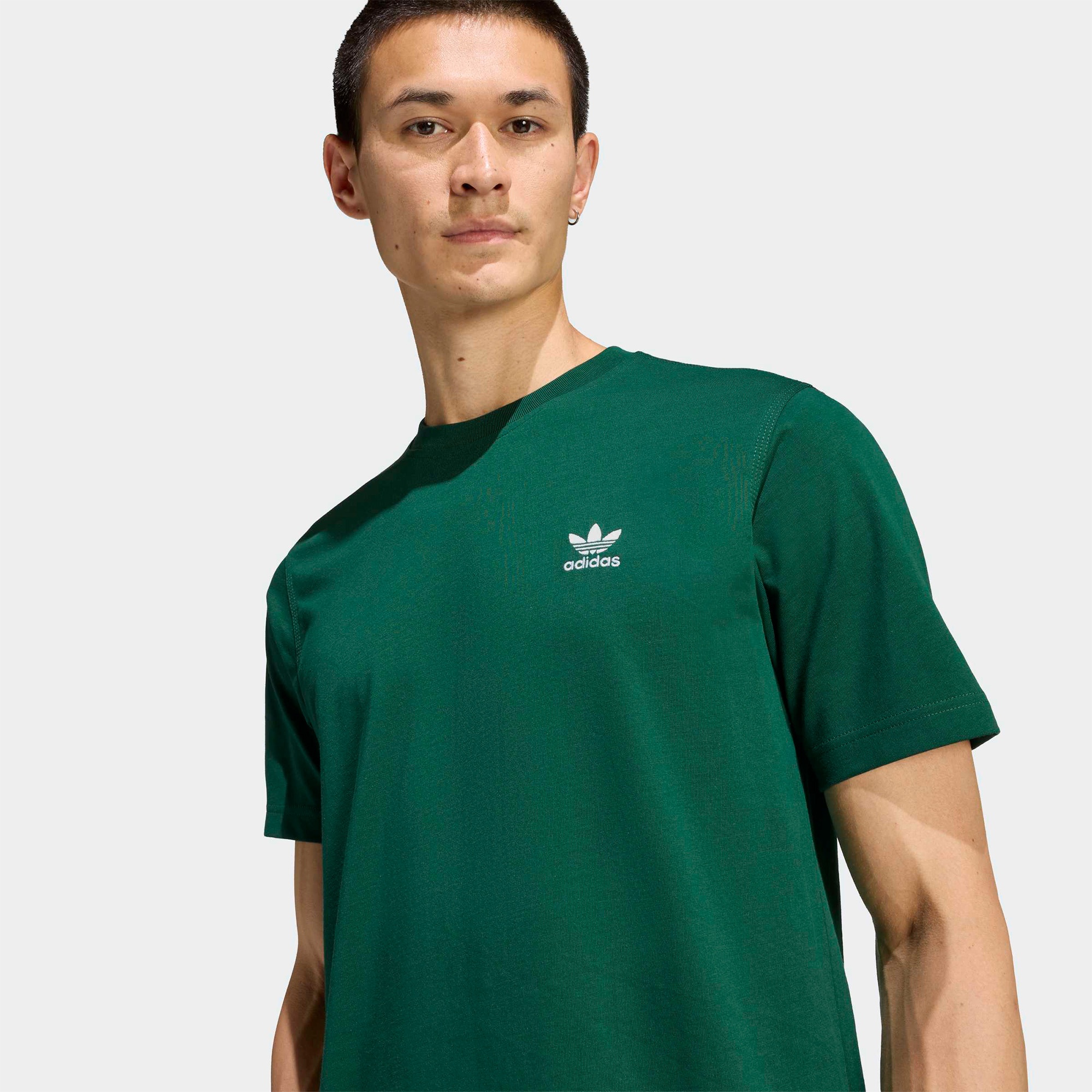 adidas Trefoil Essentials Erkek Yeşil Tişört