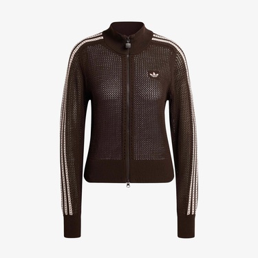  adidas Crochet Kadın Kahverengi Eşofman Üstü