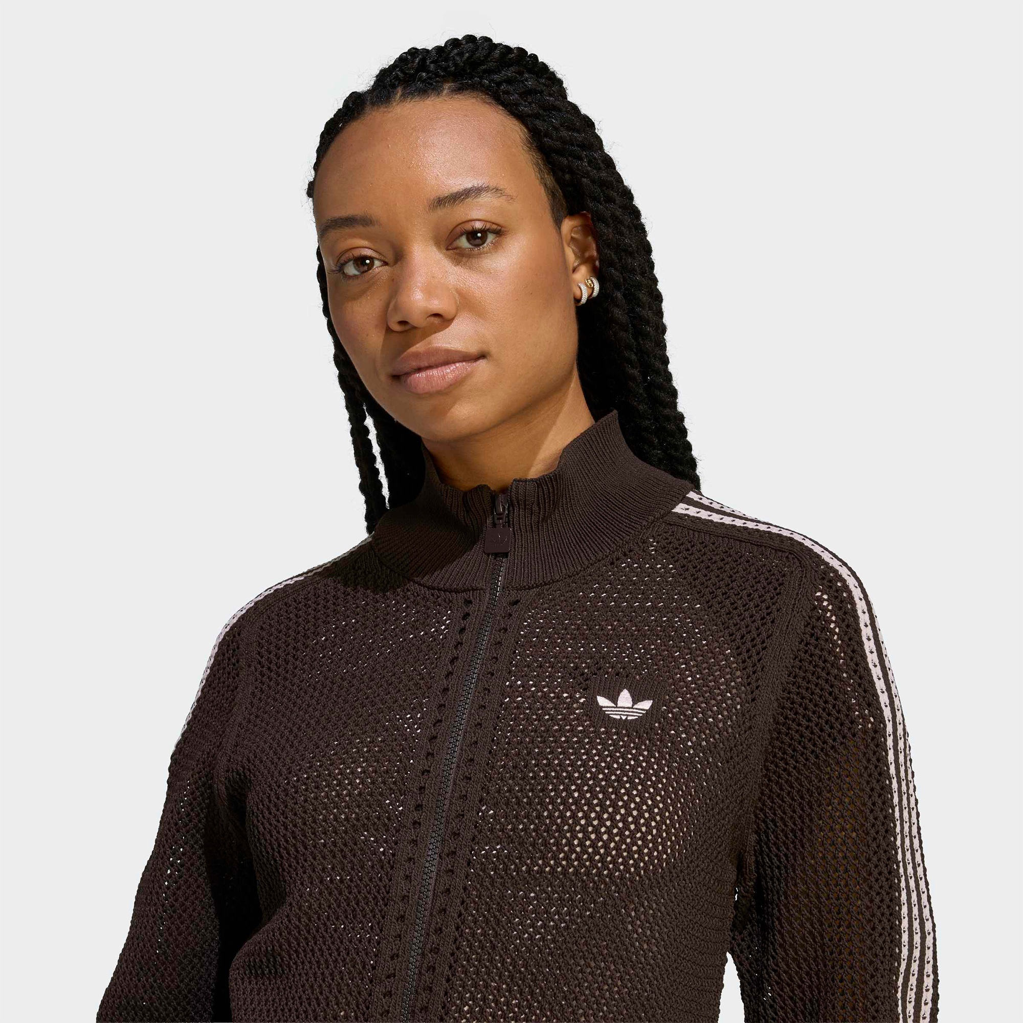 adidas Crochet Kadın Kahverengi Eşofman Üstü