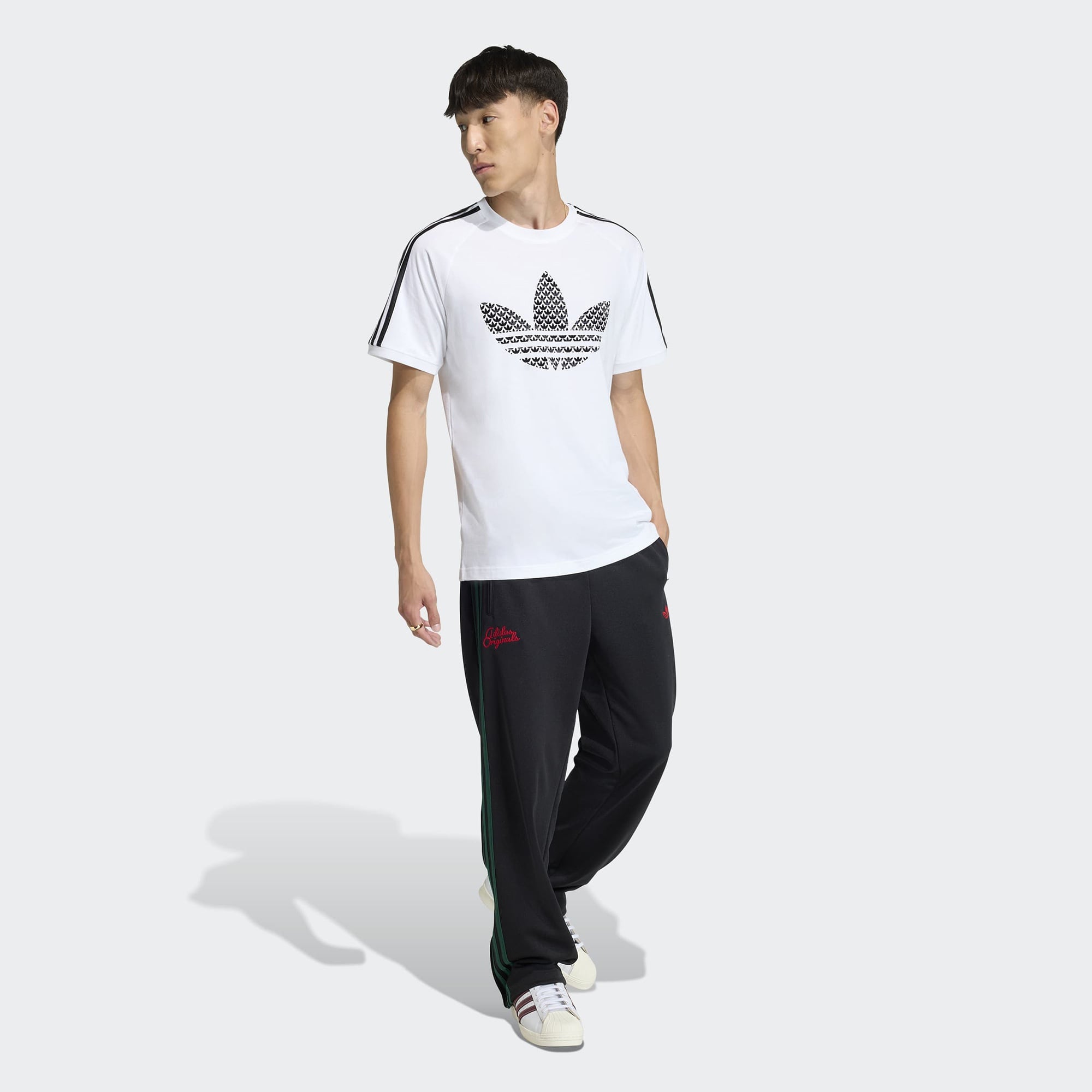 adidas Monogram Erkek Beyaz T-Shirt