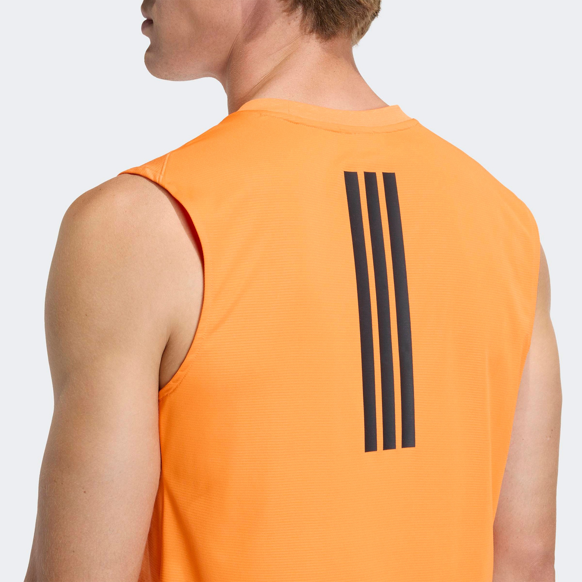 adidas Power 3-Stripes Erkek Turuncu Kolsuz T-Shirt