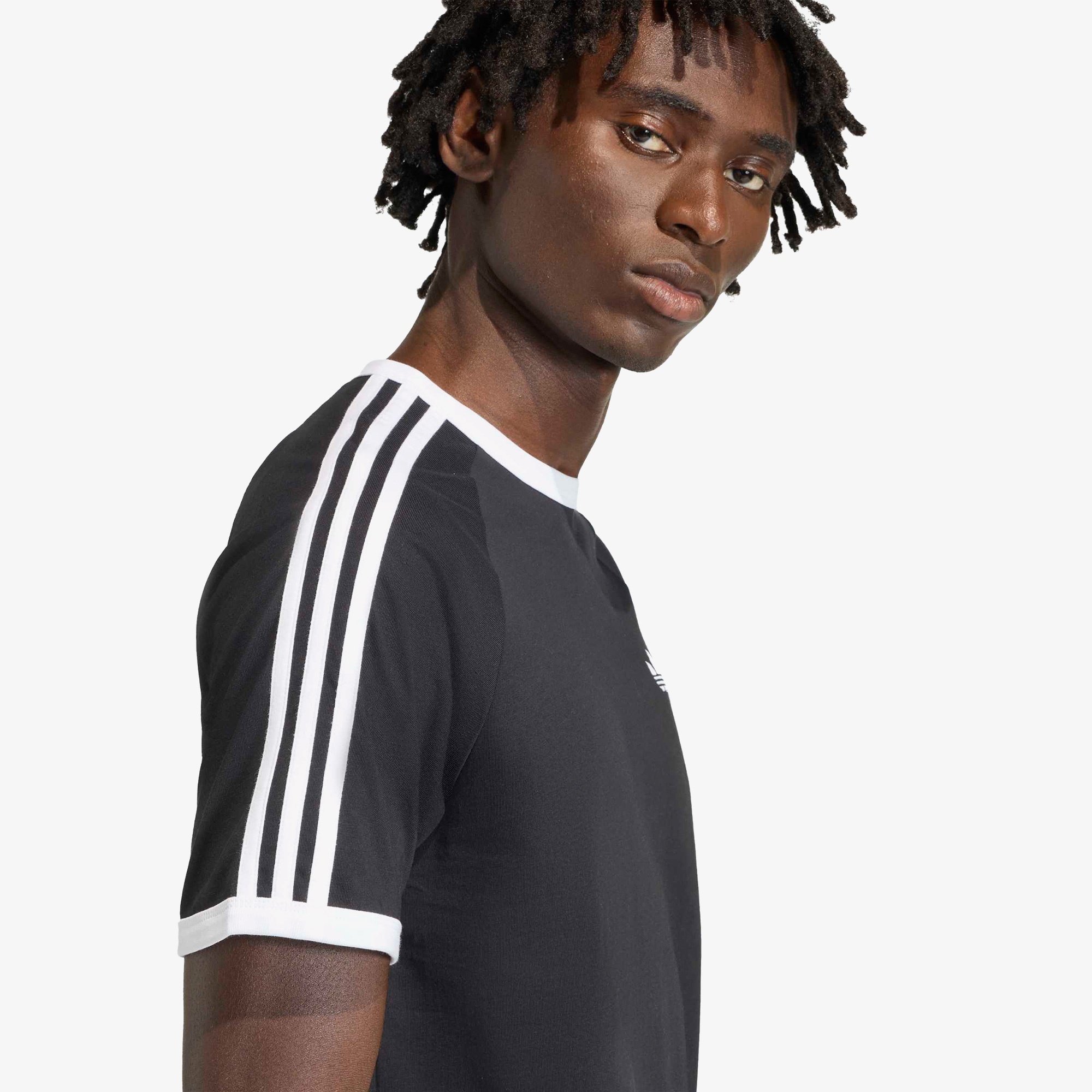 adidas 3-Stripes Erkek Siyah Tişört