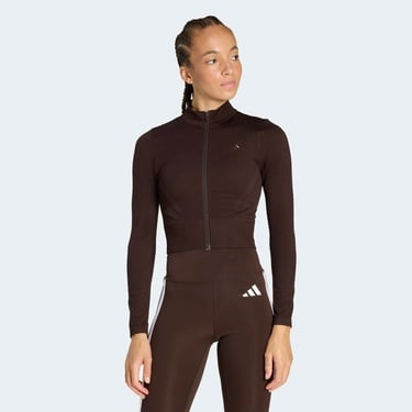  adidas Workout Essentials Kadın Kahverengi Sweatshirt