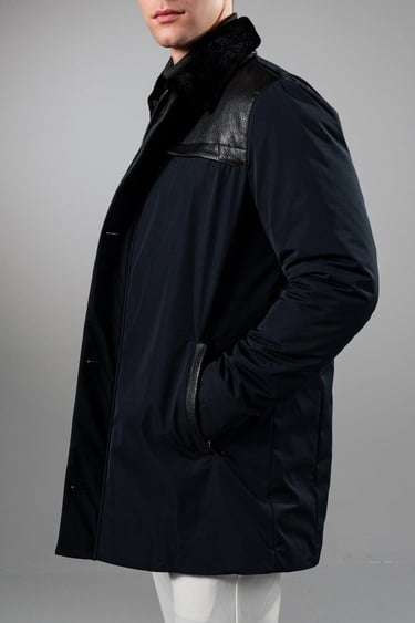  Tamer Tanca Erkek Tekstil & Deri Lacivert Mont