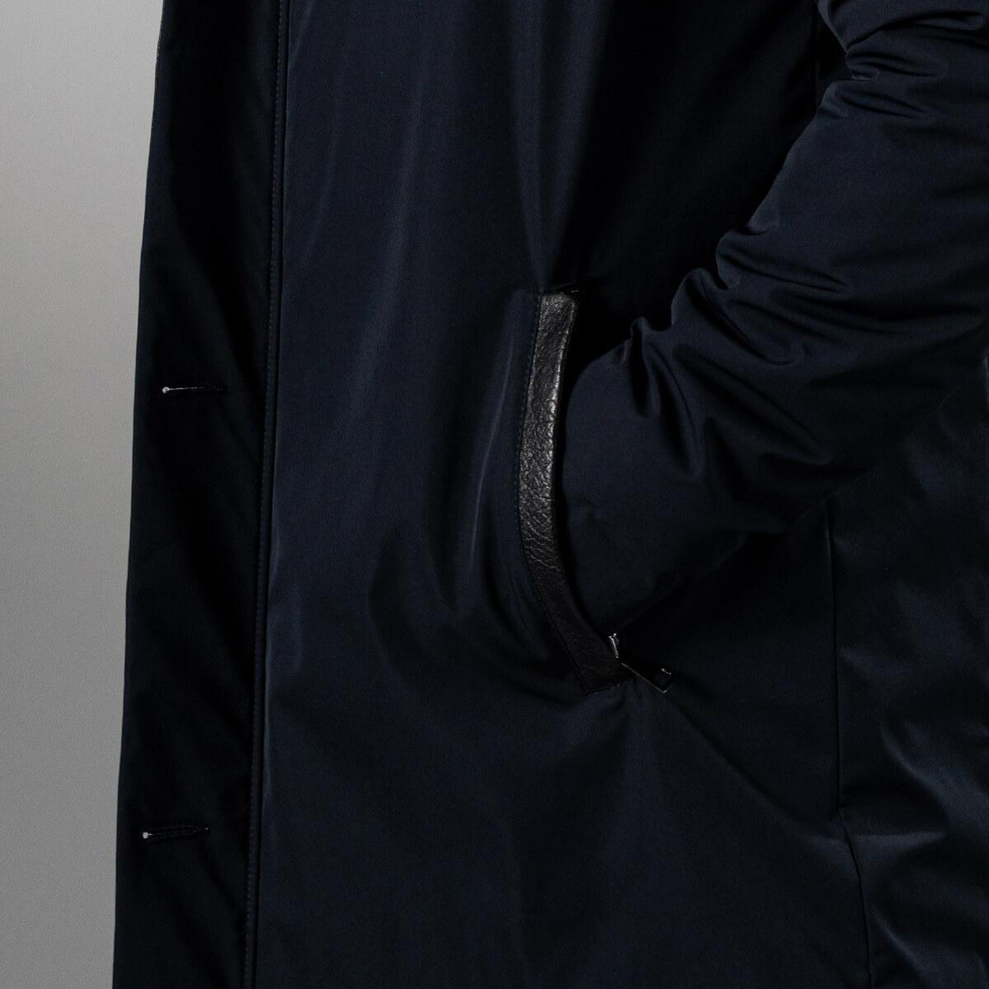 Tamer Tanca Erkek Tekstil & Deri Lacivert Mont