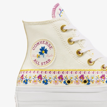  Converse Chuck Taylor All Star Lift Kadın Krem Platform Sneaker
